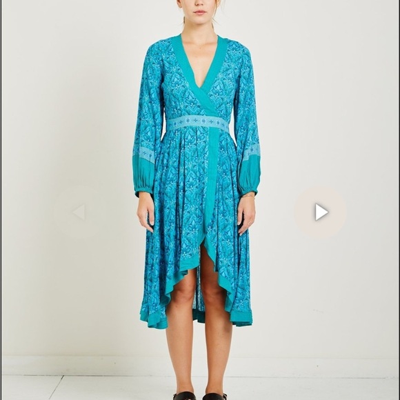 Spell  jewel soiree dress Turquoise nwt - Picture 4 of 6